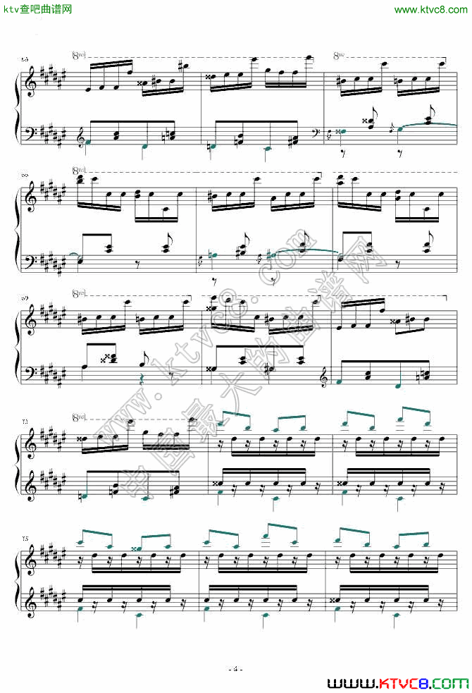 匈牙利狂想曲第二号【霍洛维茨版】5钢琴曲谱（图1）
