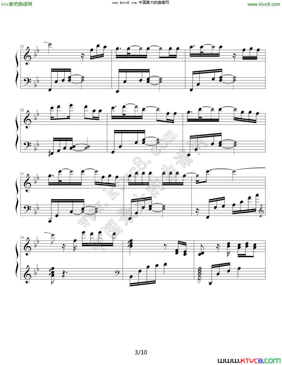 断点3钢琴曲谱（图1）