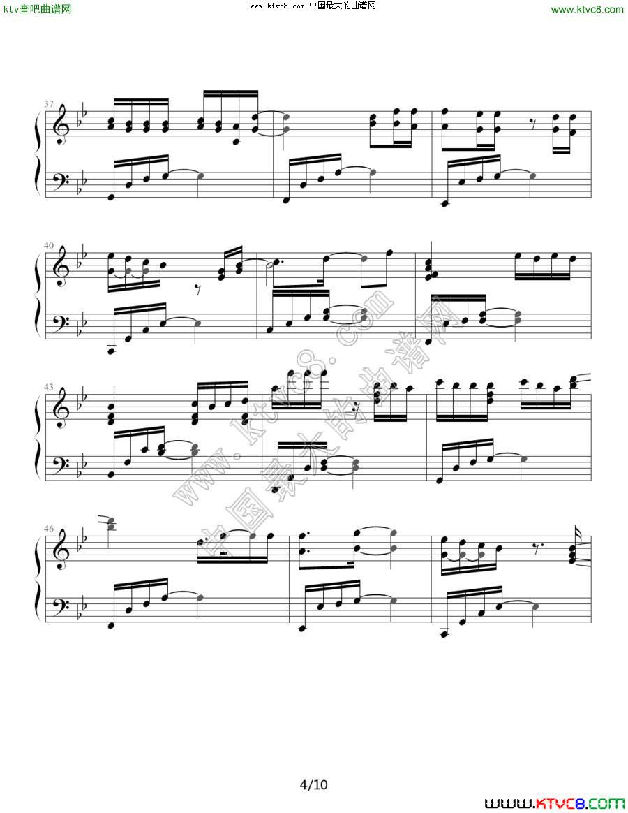 断点4钢琴曲谱（图1）
