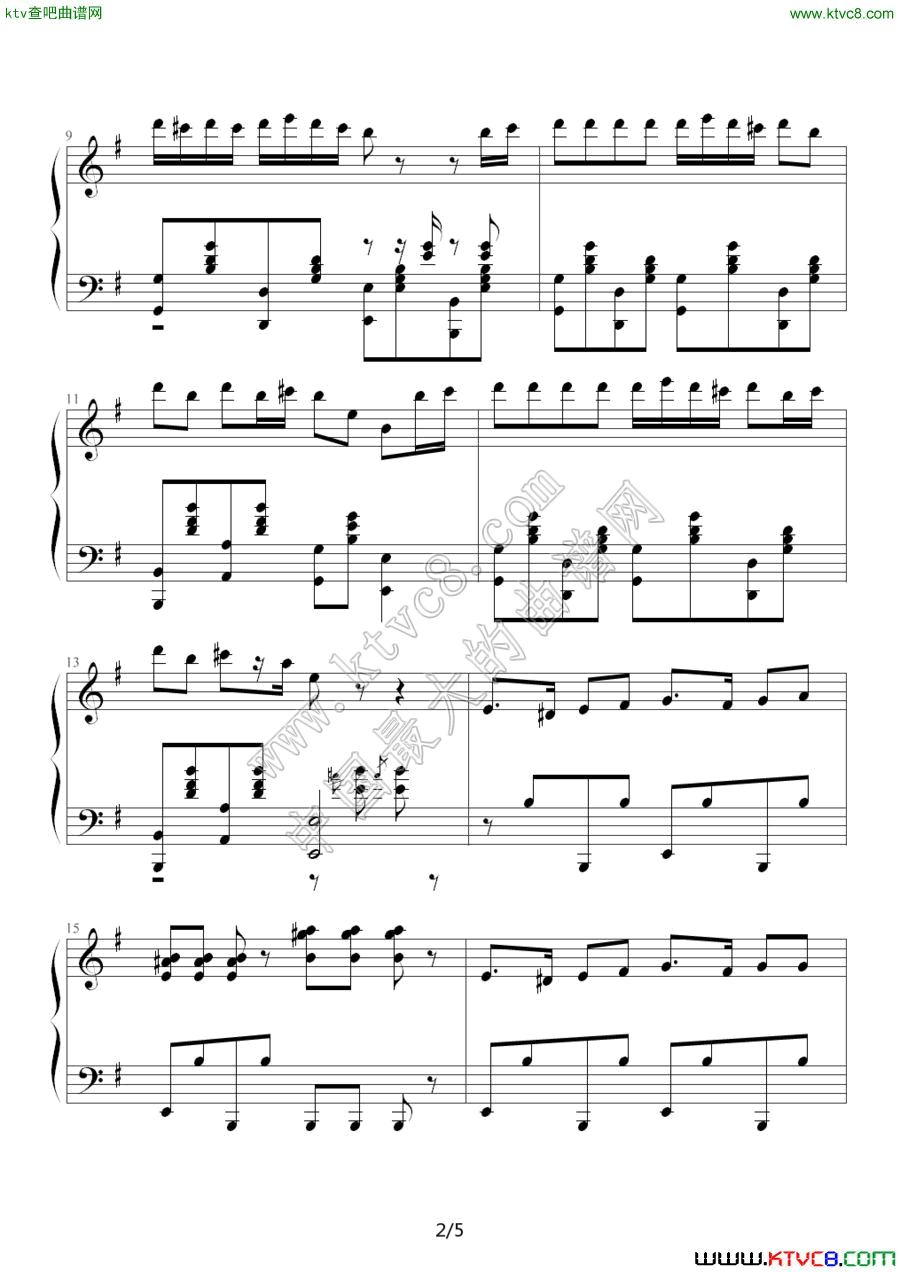 《愤怒的小鸟》主界面背景音乐2钢琴曲谱（图1）