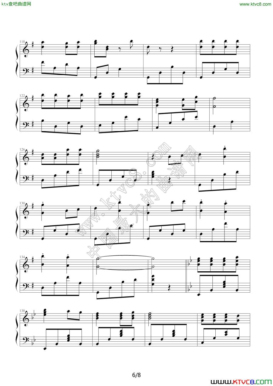 花仙子之歌6钢琴曲谱（图1）