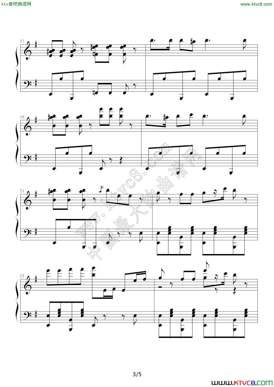 《愤怒的小鸟》主界面背景音乐3钢琴曲谱（图1）