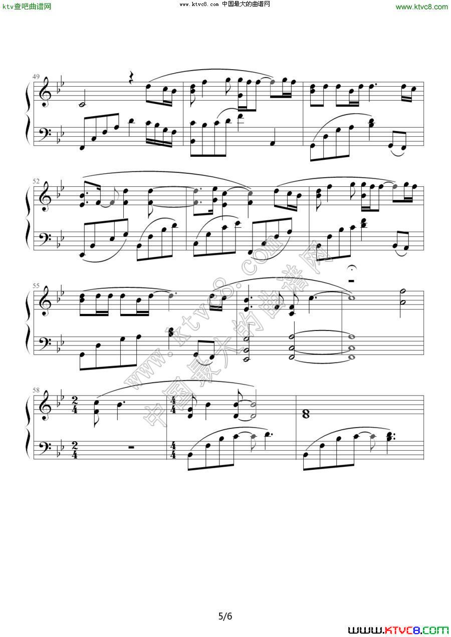 我和春天有个约会5钢琴曲谱（图1）