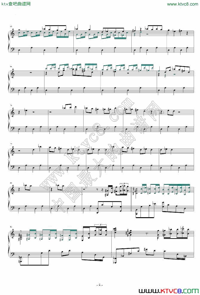 爱丽丝幻想曲4钢琴曲谱（图1）