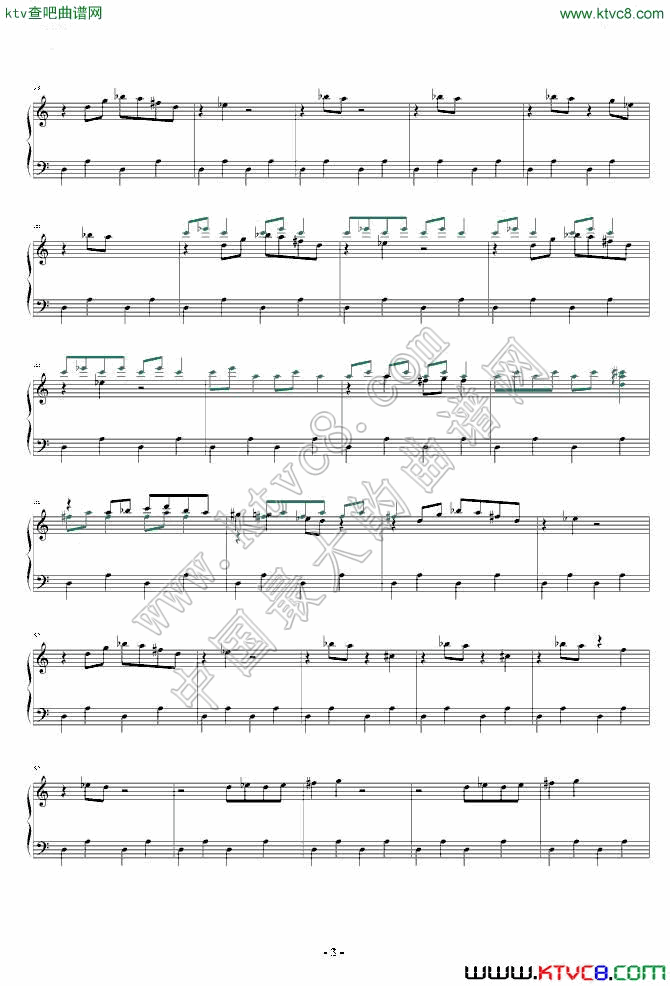 爱丽丝幻想曲3钢琴曲谱（图1）