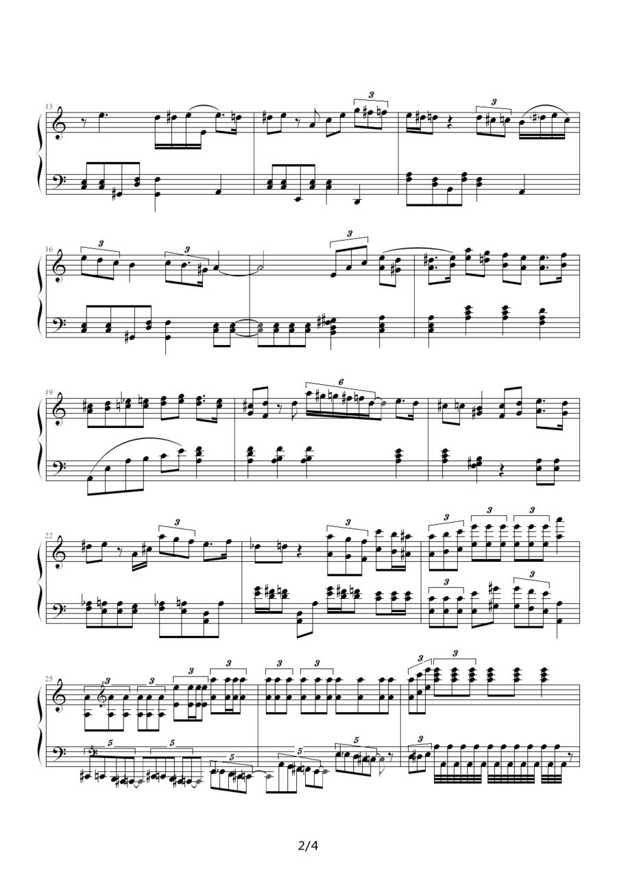 舞曲 作品 R.9钢琴曲谱（图2）