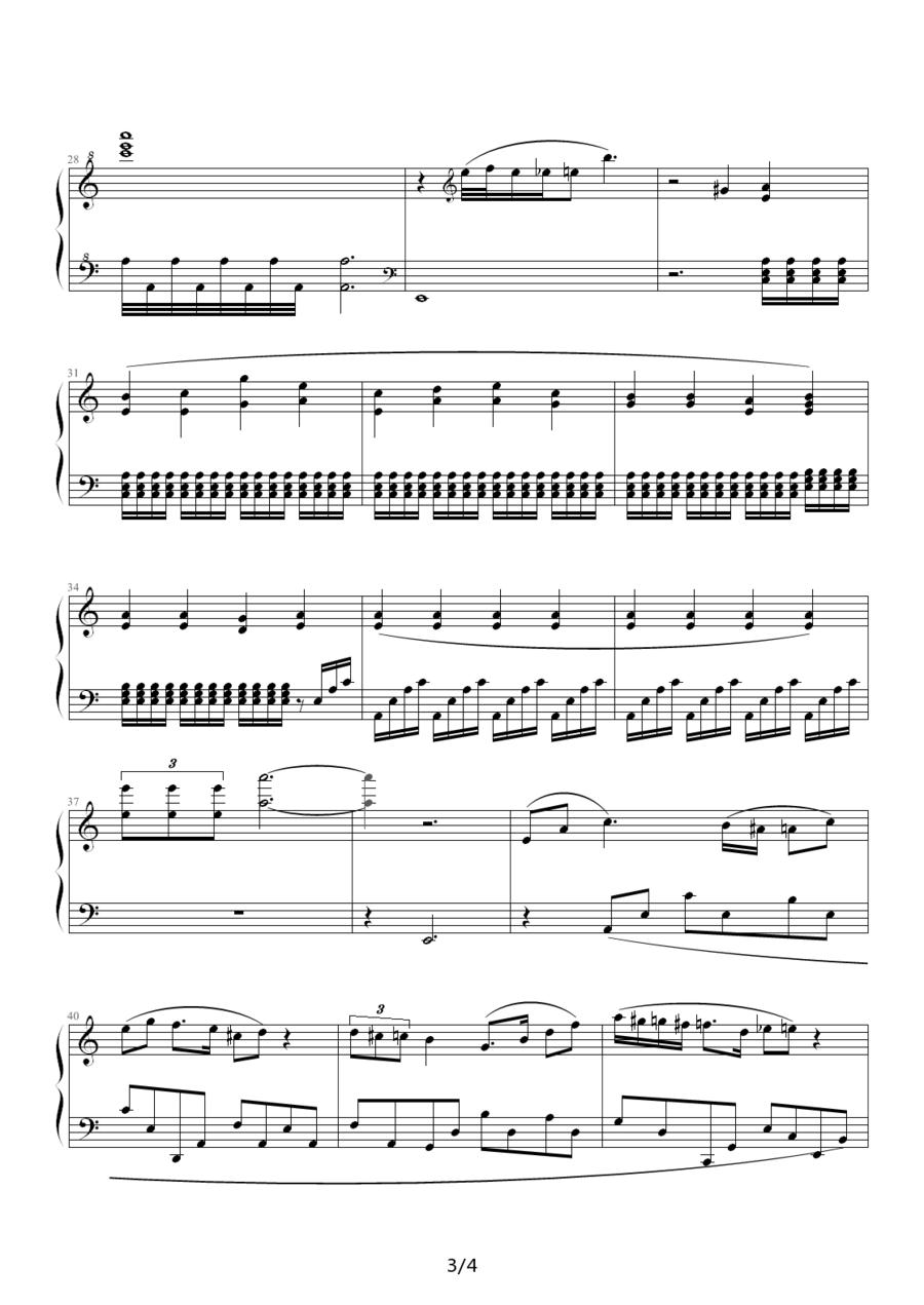 舞曲 作品 R.9钢琴曲谱（图3）