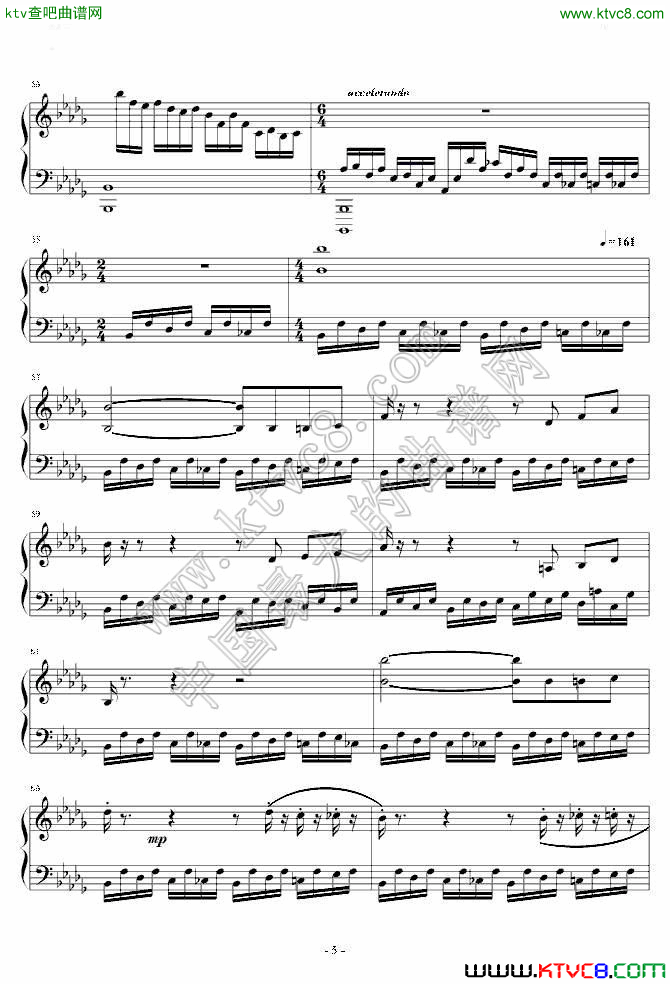 雷雨5钢琴曲谱（图1）