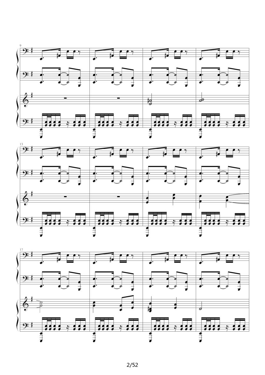 《功夫》主题曲钢琴曲谱（图2）