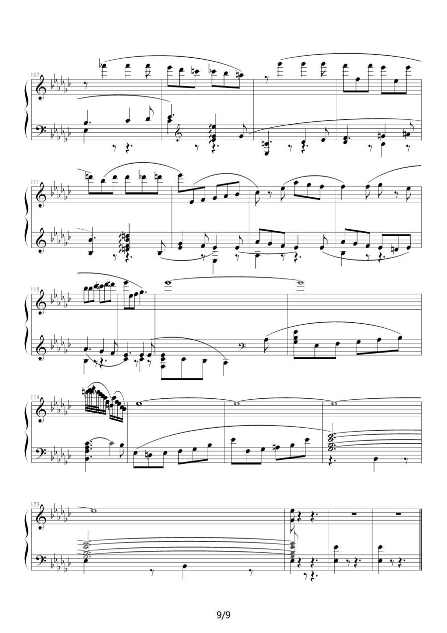 双人舞（选自《天鹅湖组曲》之四）钢琴曲谱（图9）