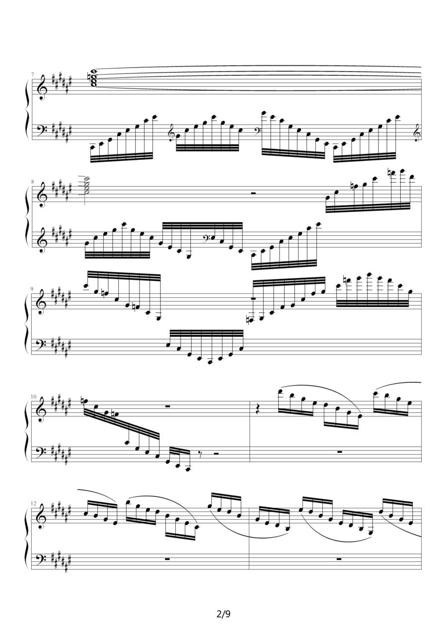 双人舞（选自《天鹅湖组曲》之四）钢琴曲谱（图2）