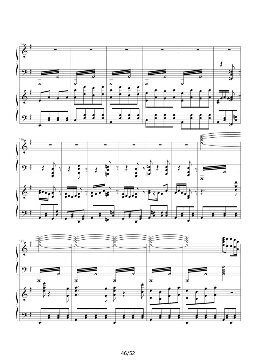 《功夫》主题曲钢琴曲谱（图46）