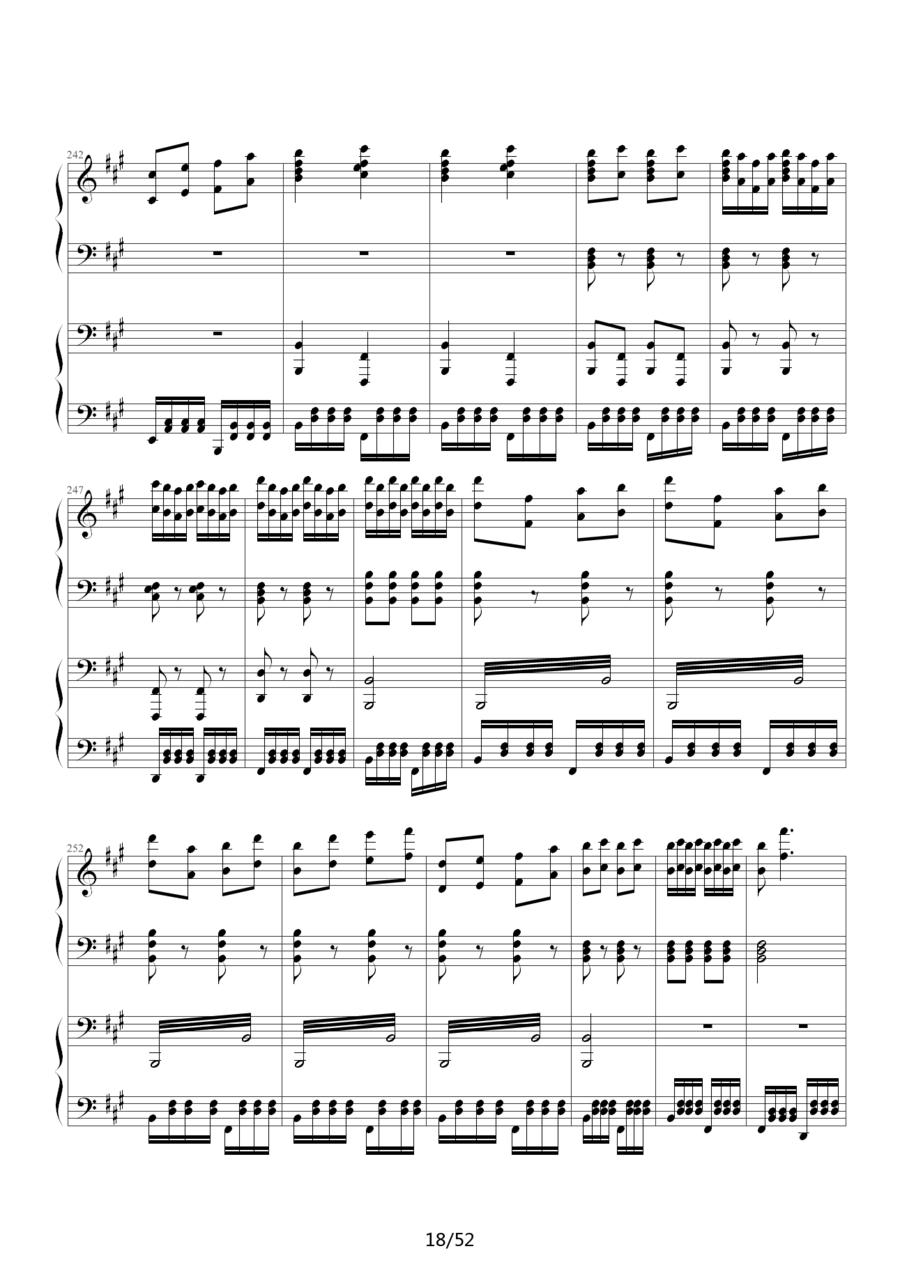 《功夫》主题曲钢琴曲谱（图18）