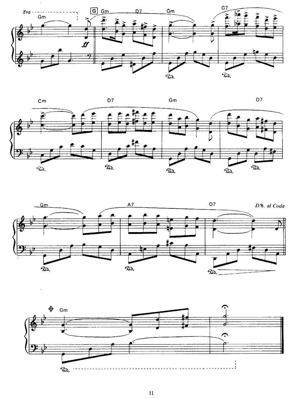 Les Fleurs Sauvages （野花）钢琴曲谱（图14）
