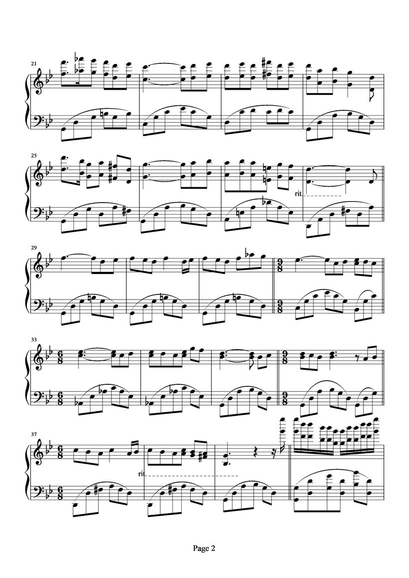 Les Fleurs Sauvages （野花）钢琴曲谱（图6）