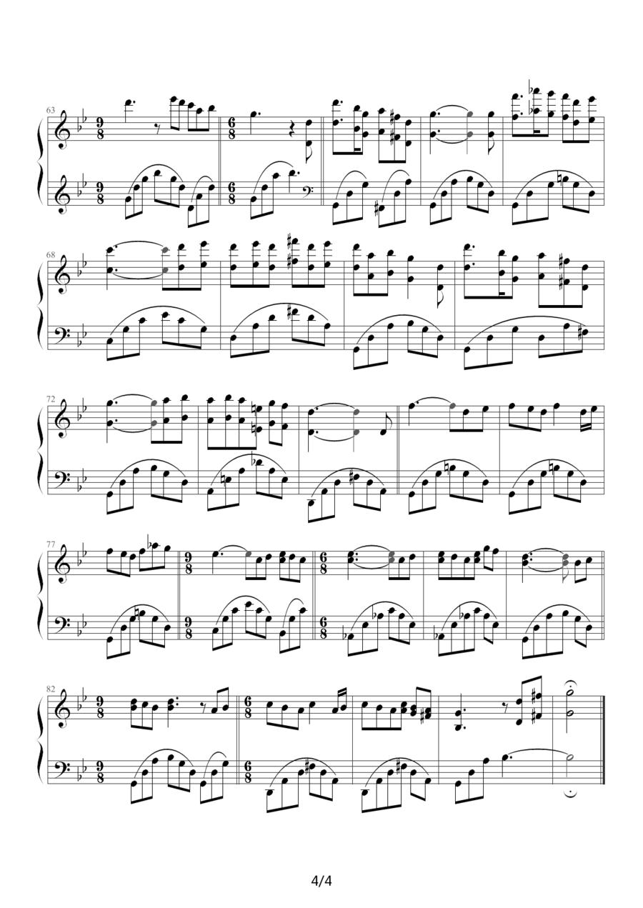Les Fleurs Sauvages （野花）钢琴曲谱（图4）