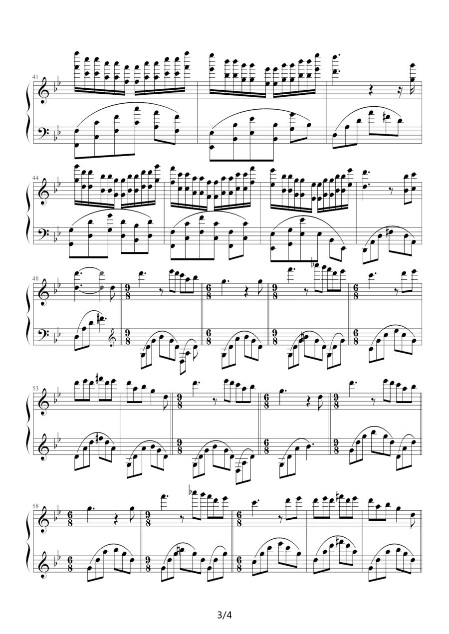 Les Fleurs Sauvages （野花）钢琴曲谱（图3）