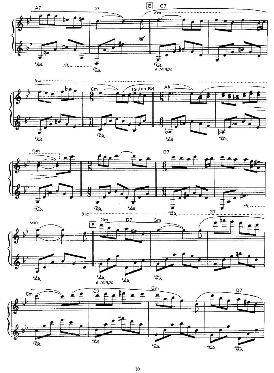 Les Fleurs Sauvages （野花）钢琴曲谱（图13）