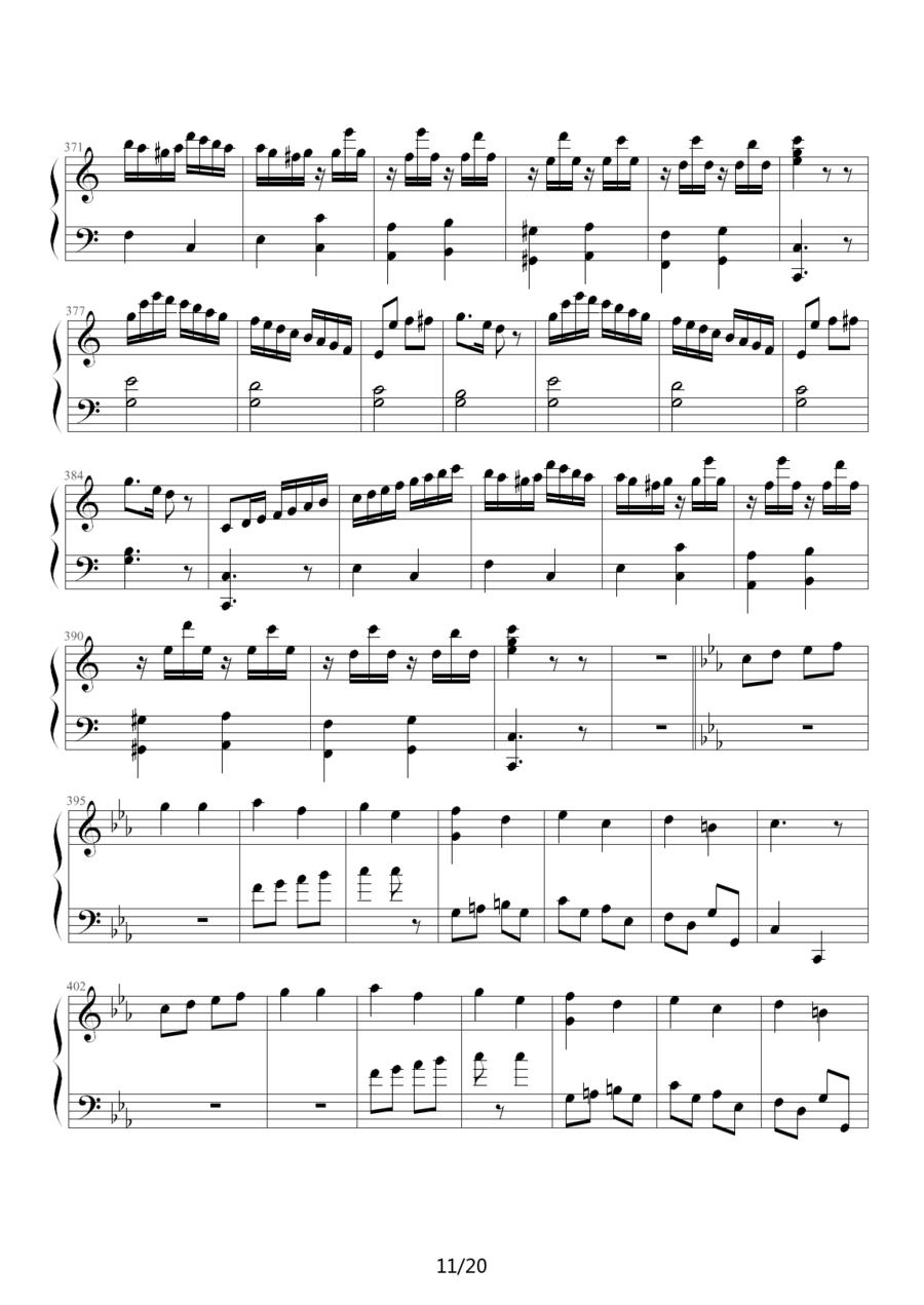 小星星变奏曲—莫扎特钢琴曲谱（图11）