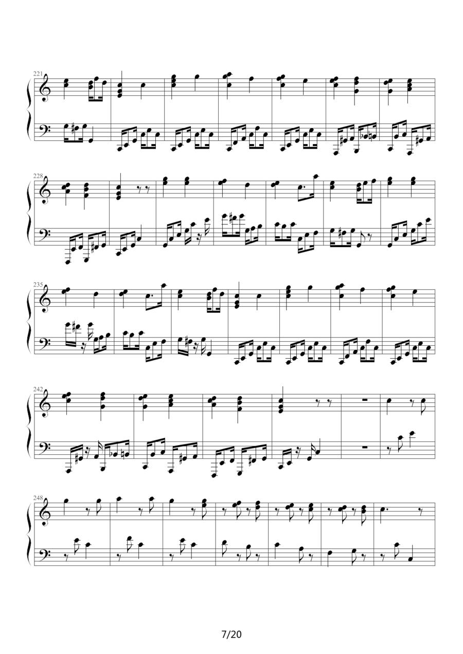 小星星变奏曲—莫扎特钢琴曲谱（图7）