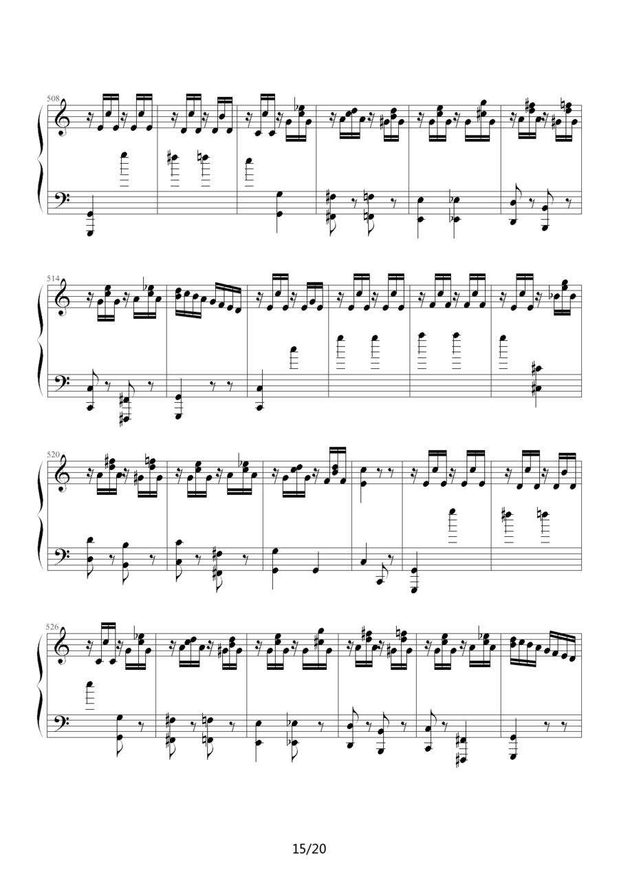 小星星变奏曲—莫扎特钢琴曲谱（图15）