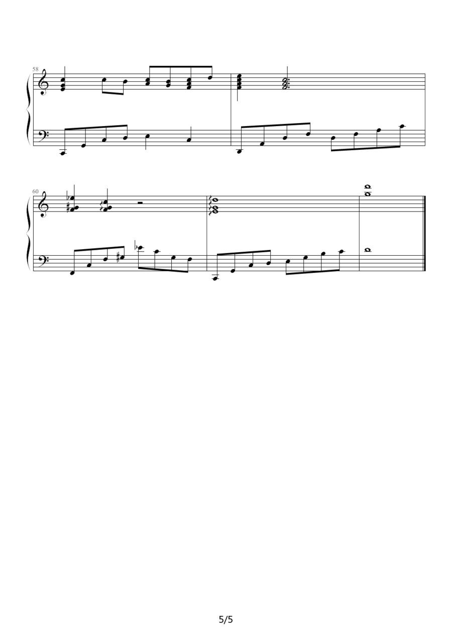 Merry Christmas Darling钢琴曲谱（图5）