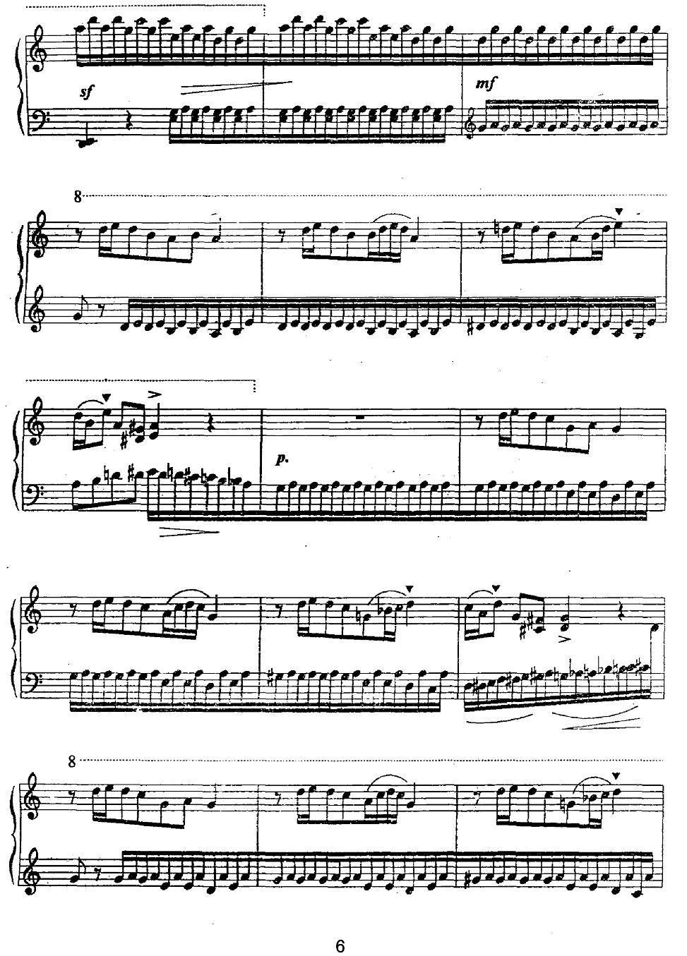 滚铁环钢琴曲谱（图6）