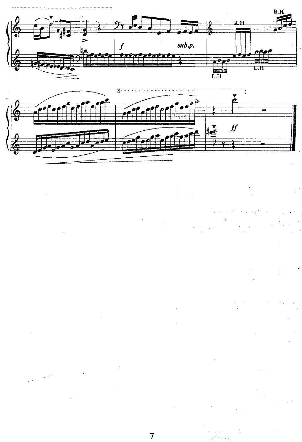 滚铁环钢琴曲谱（图7）