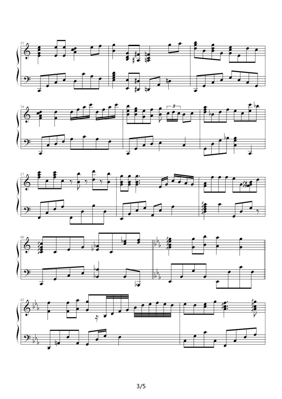 Merry Christmas Darling钢琴曲谱（图3）