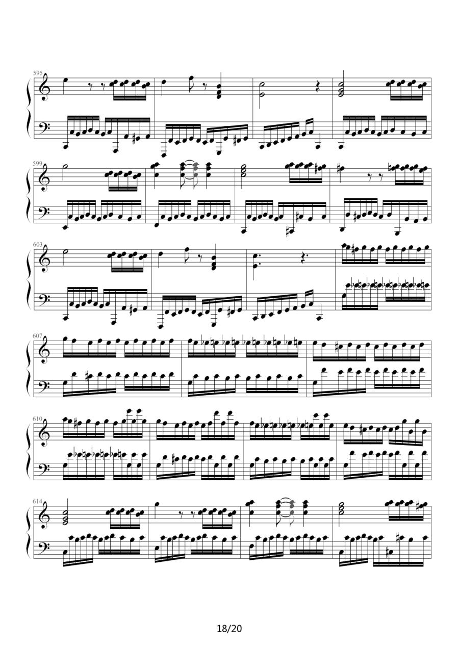 小星星变奏曲—莫扎特钢琴曲谱（图18）