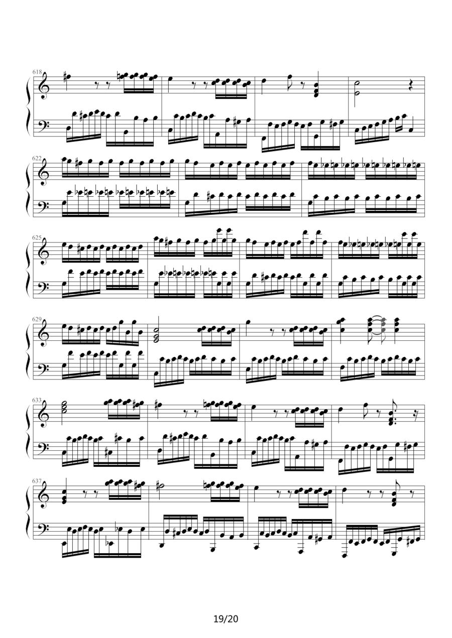 小星星变奏曲—莫扎特钢琴曲谱（图19）