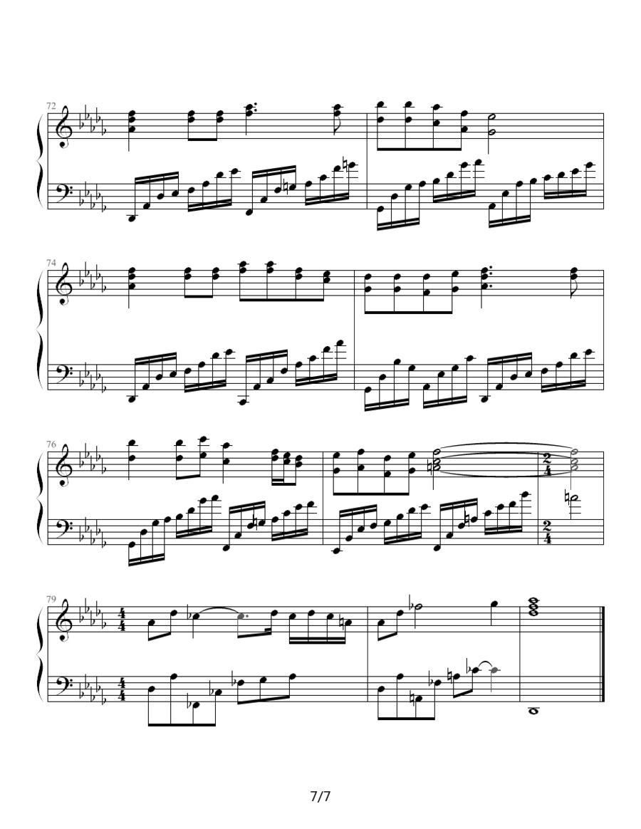 爱的回答钢琴曲谱（图7）