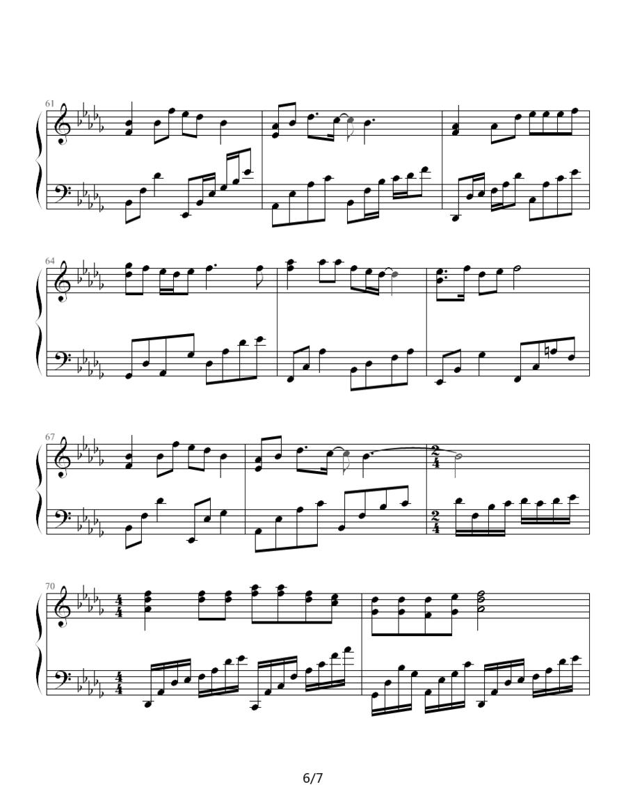 爱的回答钢琴曲谱（图6）