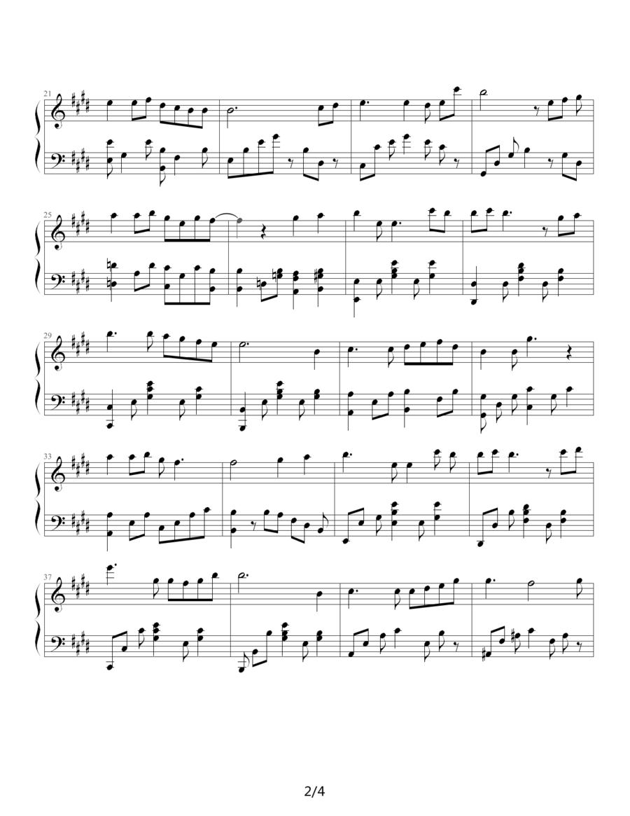 心的旋律（心の旋律）钢琴曲谱（图2）