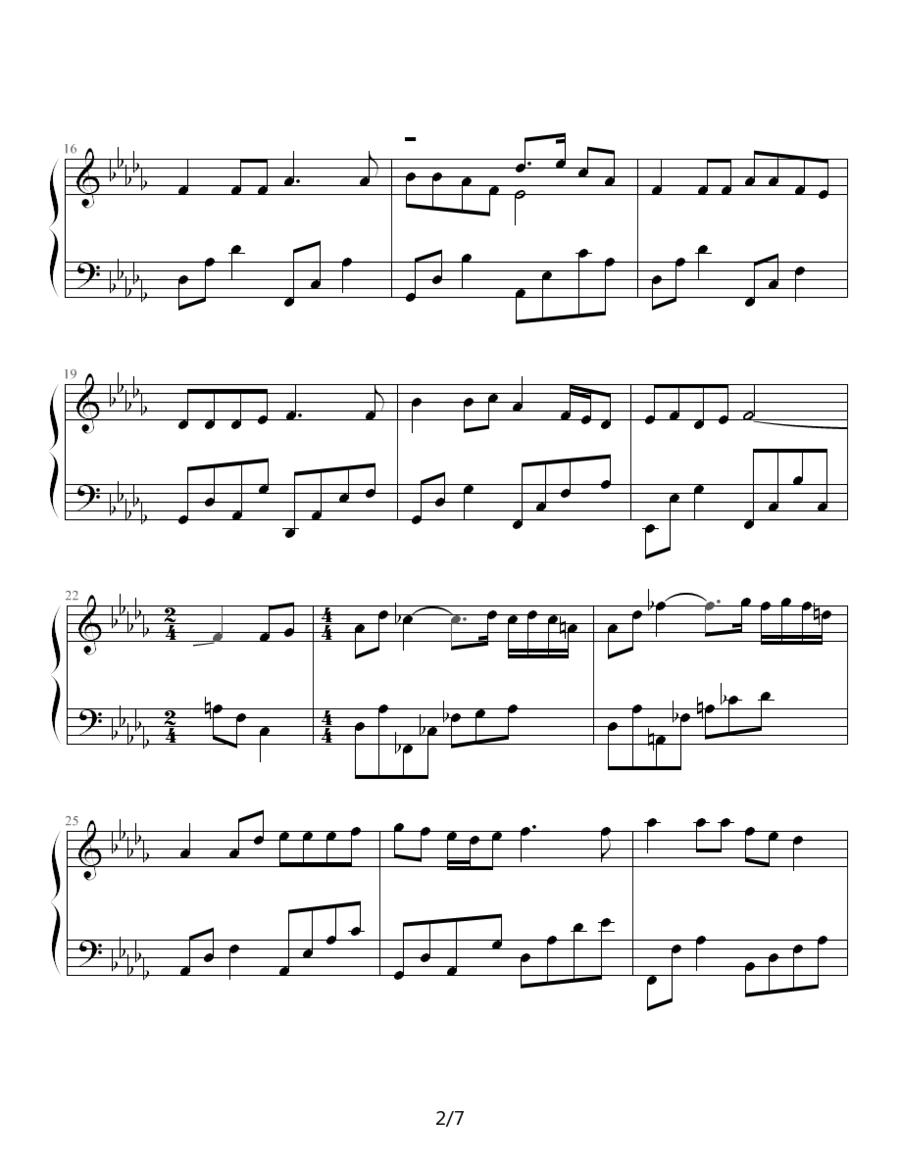 爱的回答钢琴曲谱（图2）