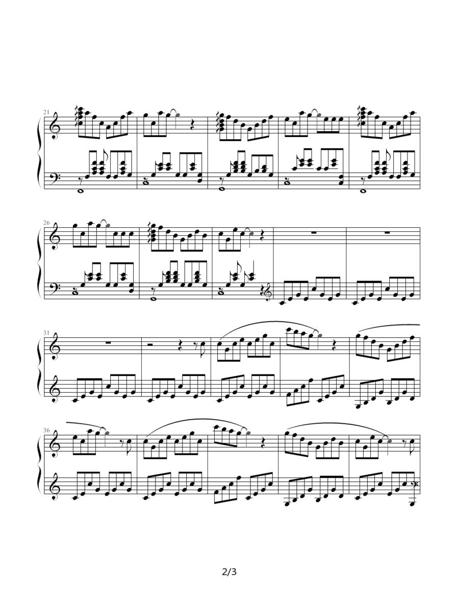 Music Box Dancer钢琴曲谱（图2）