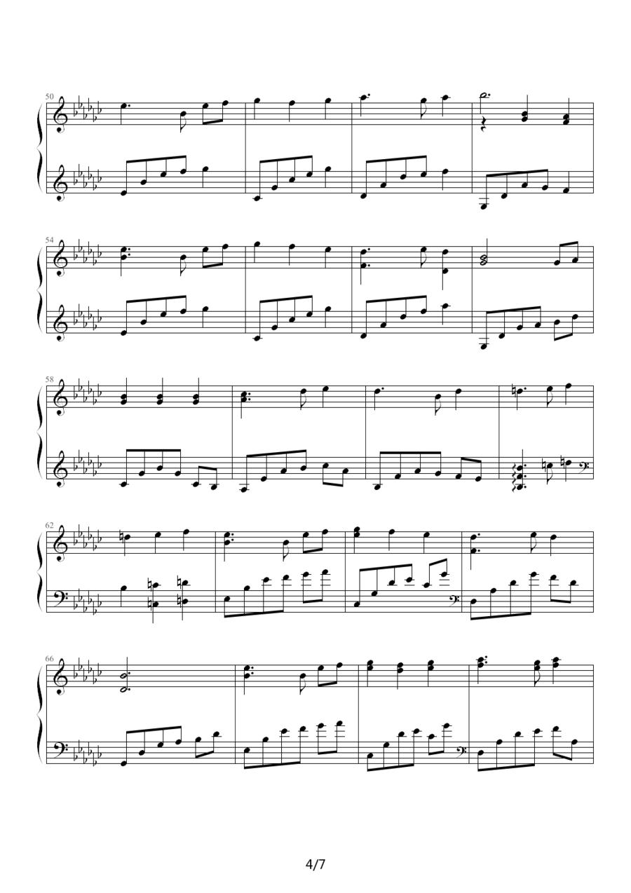 EndingTheme钢琴曲谱（图4）