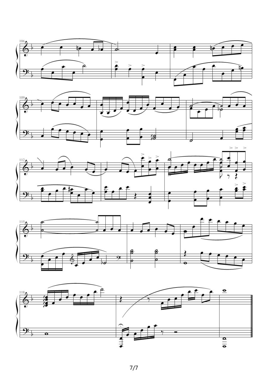 EndingTheme钢琴曲谱（图7）