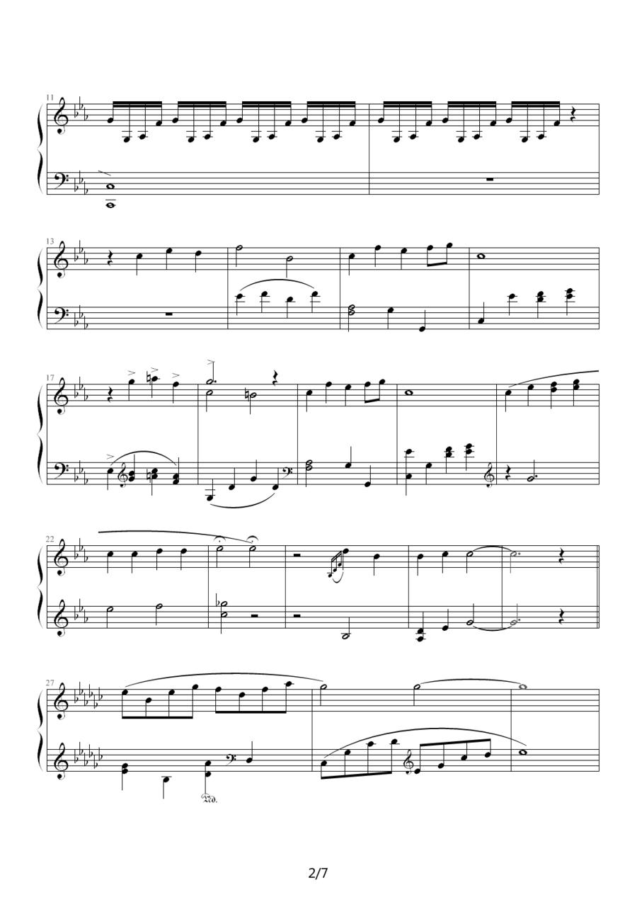 EndingTheme钢琴曲谱（图2）