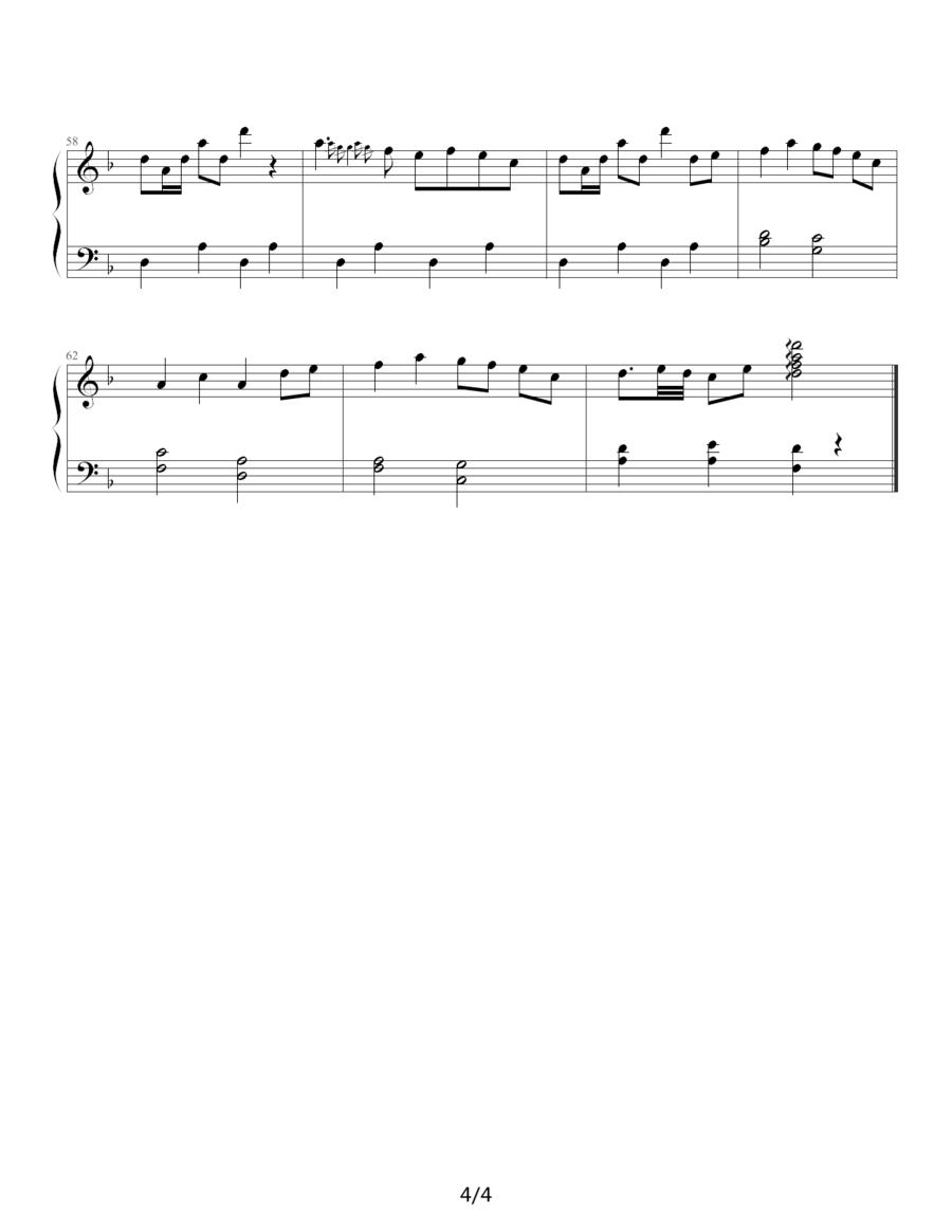 萤火虫之舞钢琴曲谱（图7）