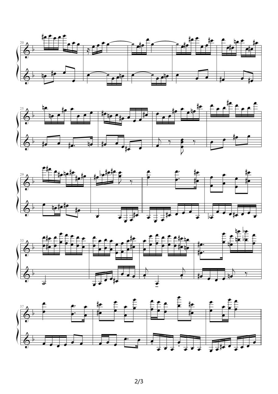 冬日印象钢琴曲谱（图2）