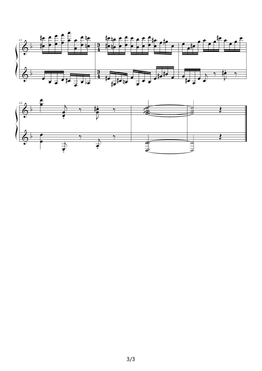 冬日印象钢琴曲谱（图3）