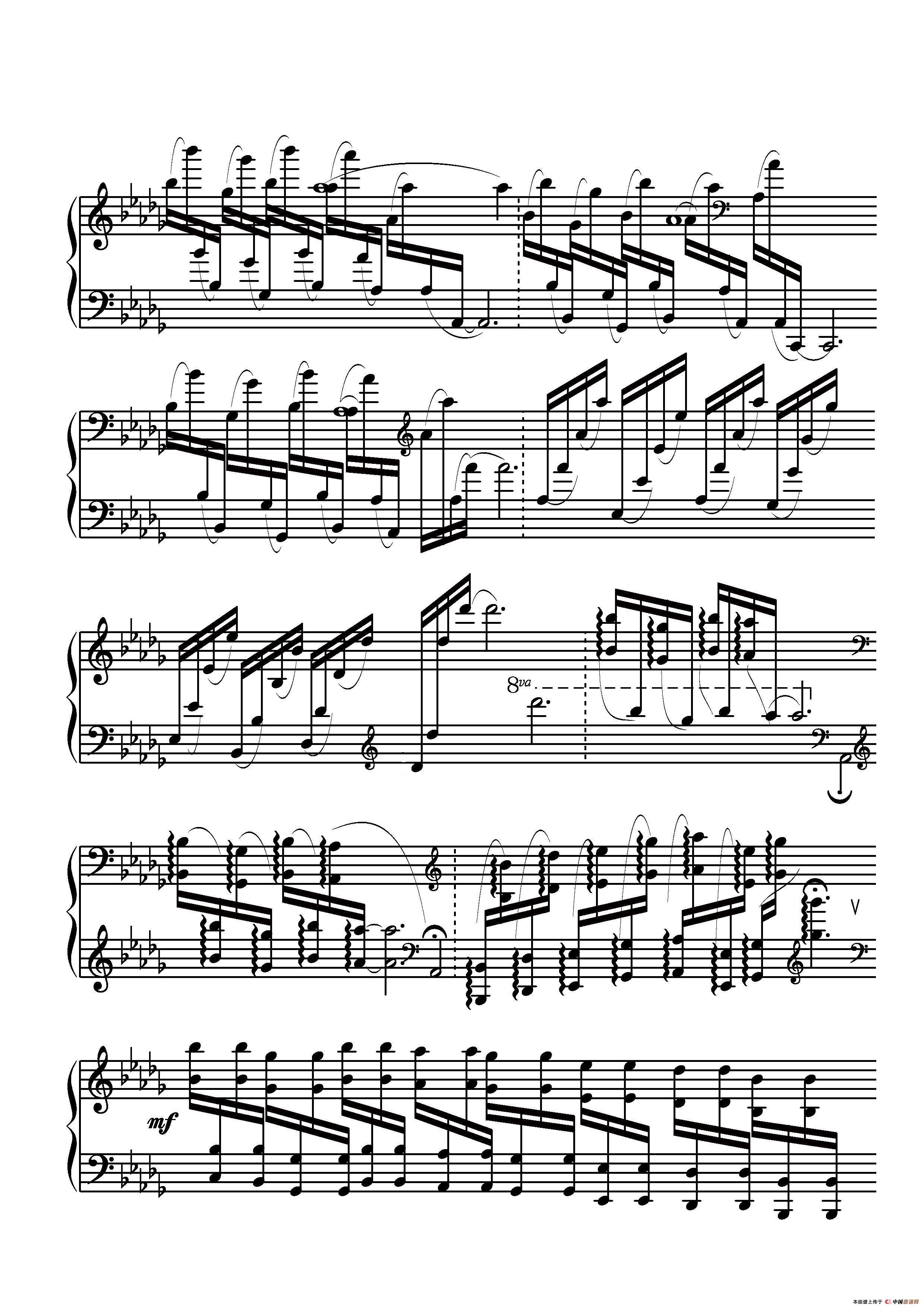 第三钢琴奏鸣曲（第三乐章）钢琴曲谱（图2）