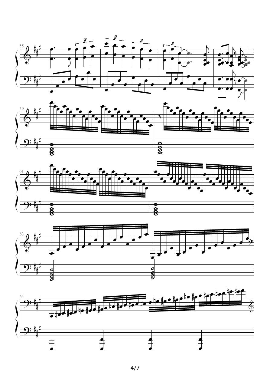 钢琴组曲《人鱼》第4章 Tragedy钢琴曲谱（图4）