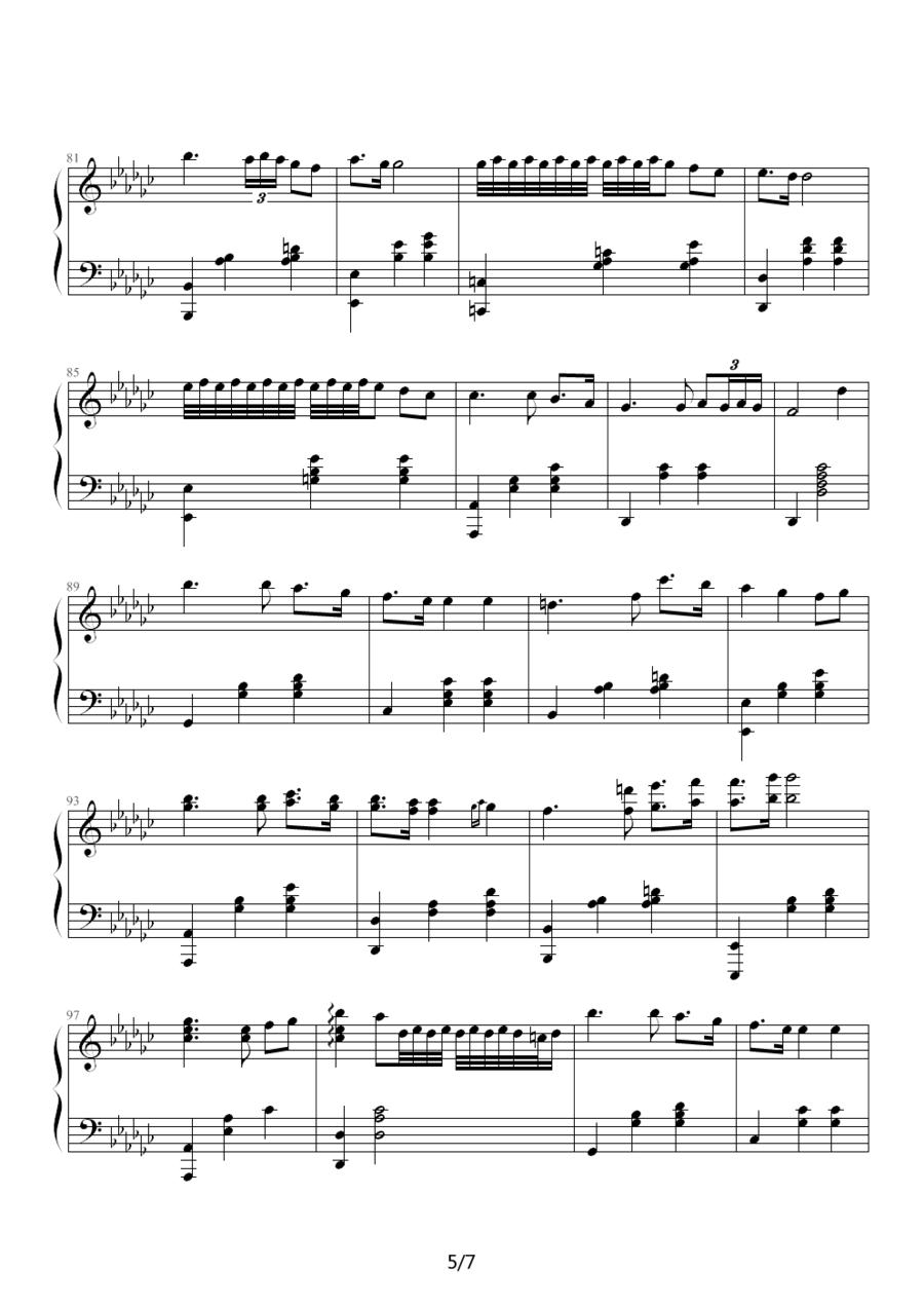 钢琴组曲《人鱼》第2章 Seascape钢琴曲谱（图5）