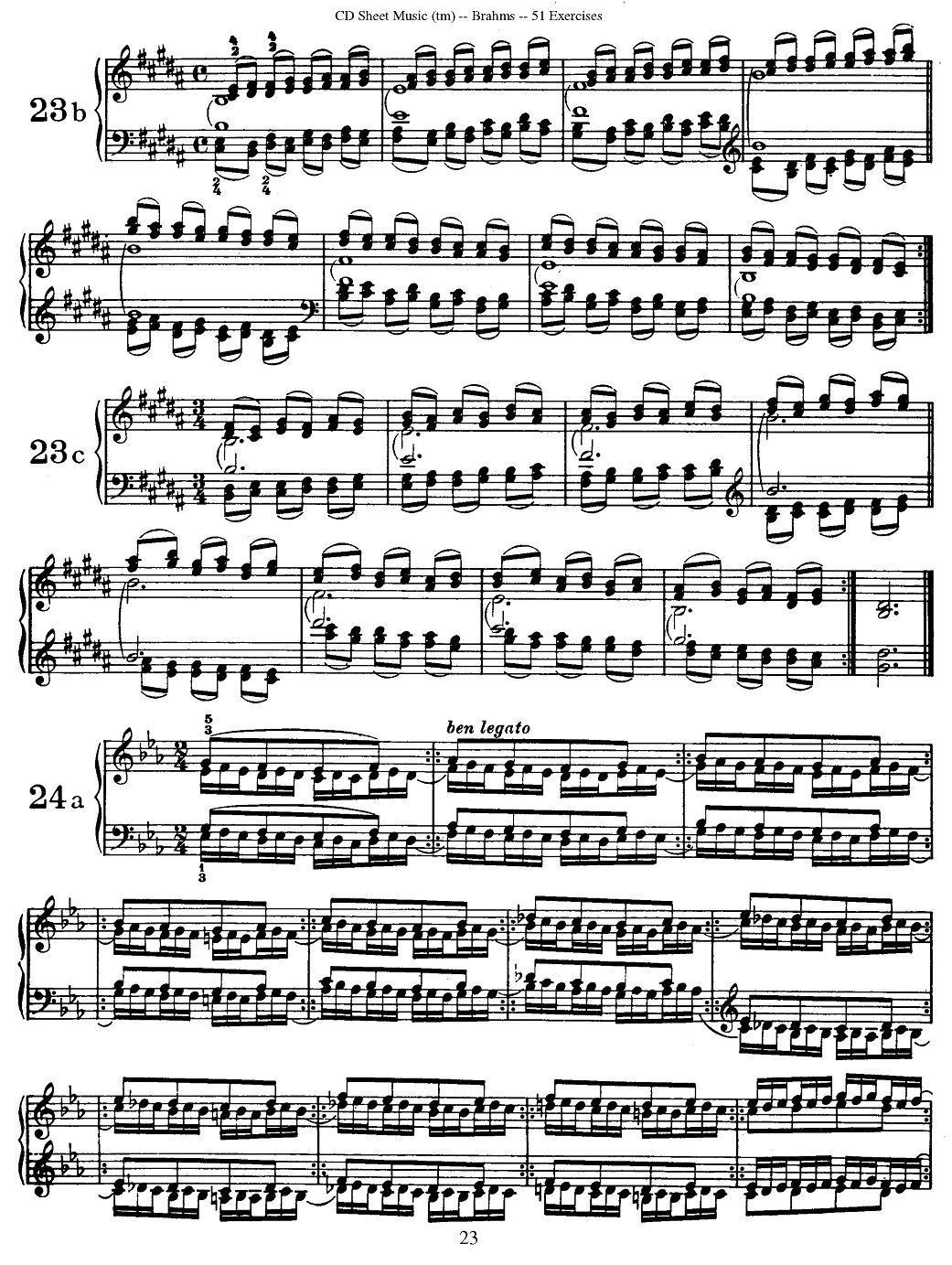 勃拉姆斯 - 51首练习曲（13—24）钢琴曲谱（图8）
