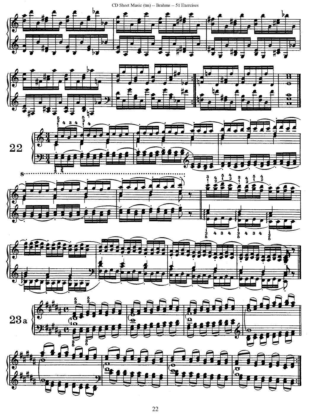 勃拉姆斯 - 51首练习曲（13—24）钢琴曲谱（图7）