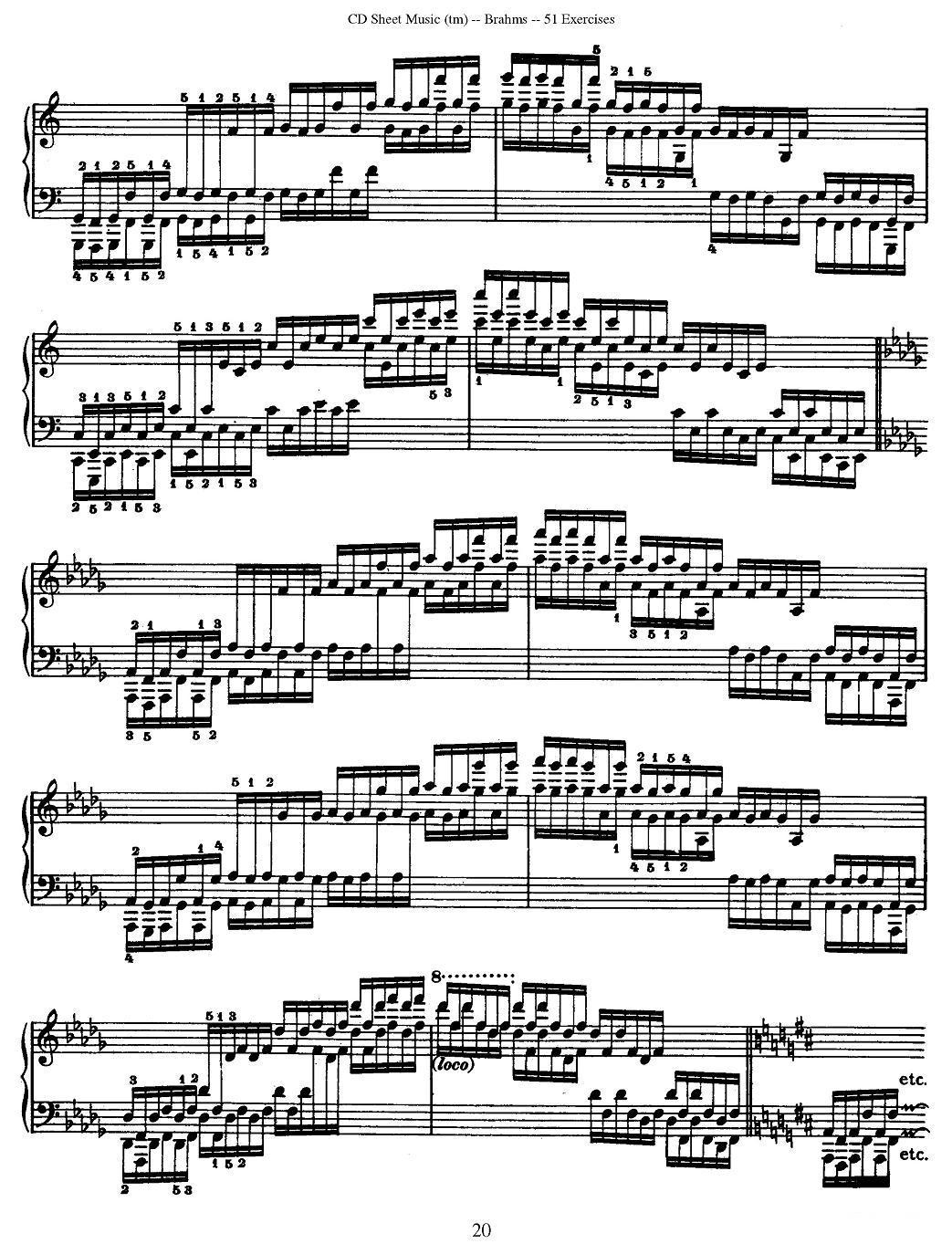 勃拉姆斯 - 51首练习曲（13—24）钢琴曲谱（图5）