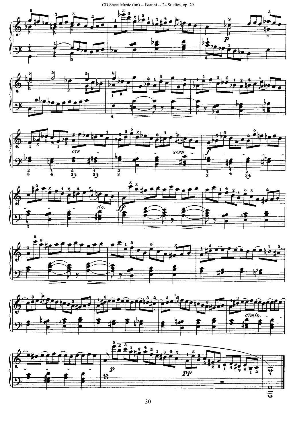 贝伦斯24首钢琴练习曲（21—24）钢琴曲谱（图4）