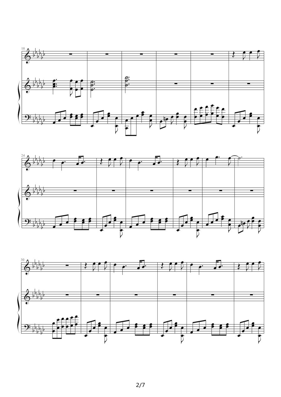 海盗钢琴曲谱（图2）